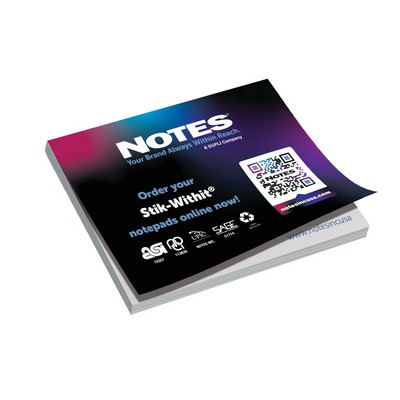 25-Sheet Stik-Withit® Low Quantity Adhesive Notepad (4"x3")
