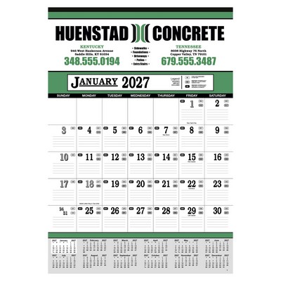 Skinner & Kennedy® Contractor's 13-Sheet Calendar