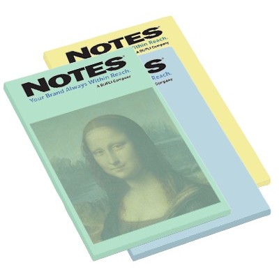 50-Sheet Stik-Withit® Adhesive Notepad w/ Pastel Paper (4"x6")