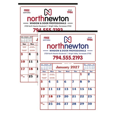 Skinner & Kennedy® Commercial 12-Sheet Calendar