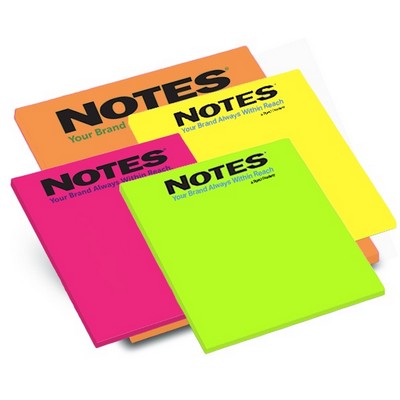 50-Sheet Stik-Withit® Adhesive Notepad w/ Bright Paper (4"x4")