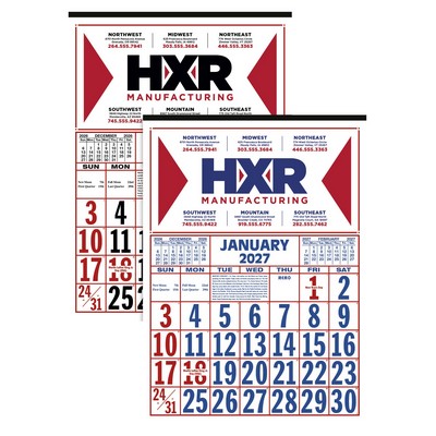 Skinner & Kennedy® Commercial 12-Sheet Calendar